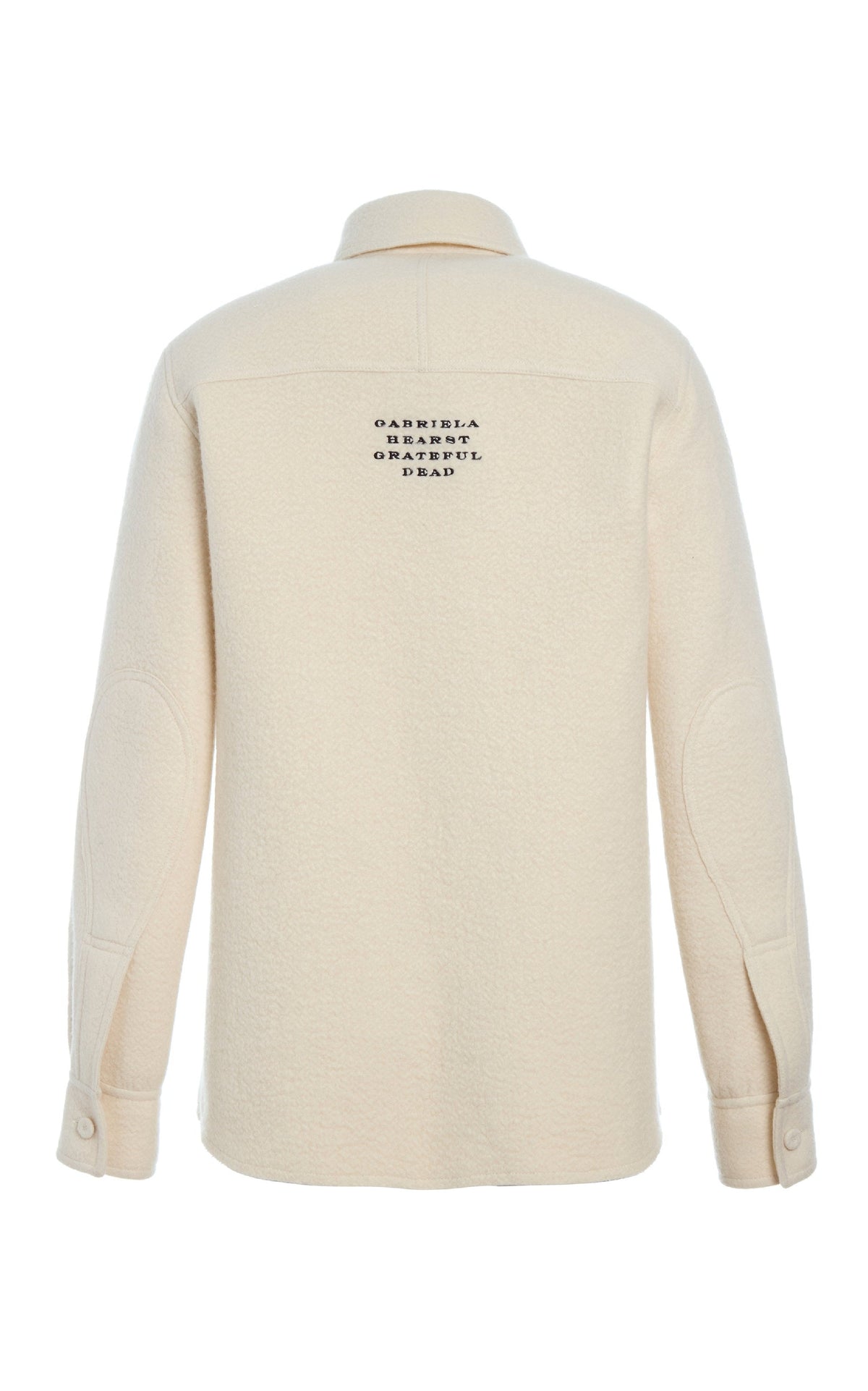 John Austin Shirt Unisex en ivoire recyclé cachemire feutre