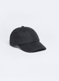 Wool cap with strap - Anthracite
