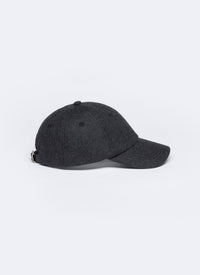 Wool cap with strap - Anthracite