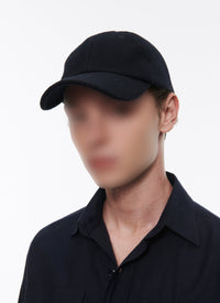 Wool cap with strap - Navy