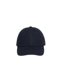 Wool cap with strap - Navy