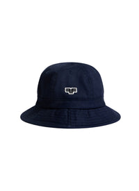 Bob à logo en coton - Bleu Marine