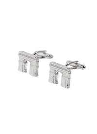 Argent Bouton Manchettes - Argent