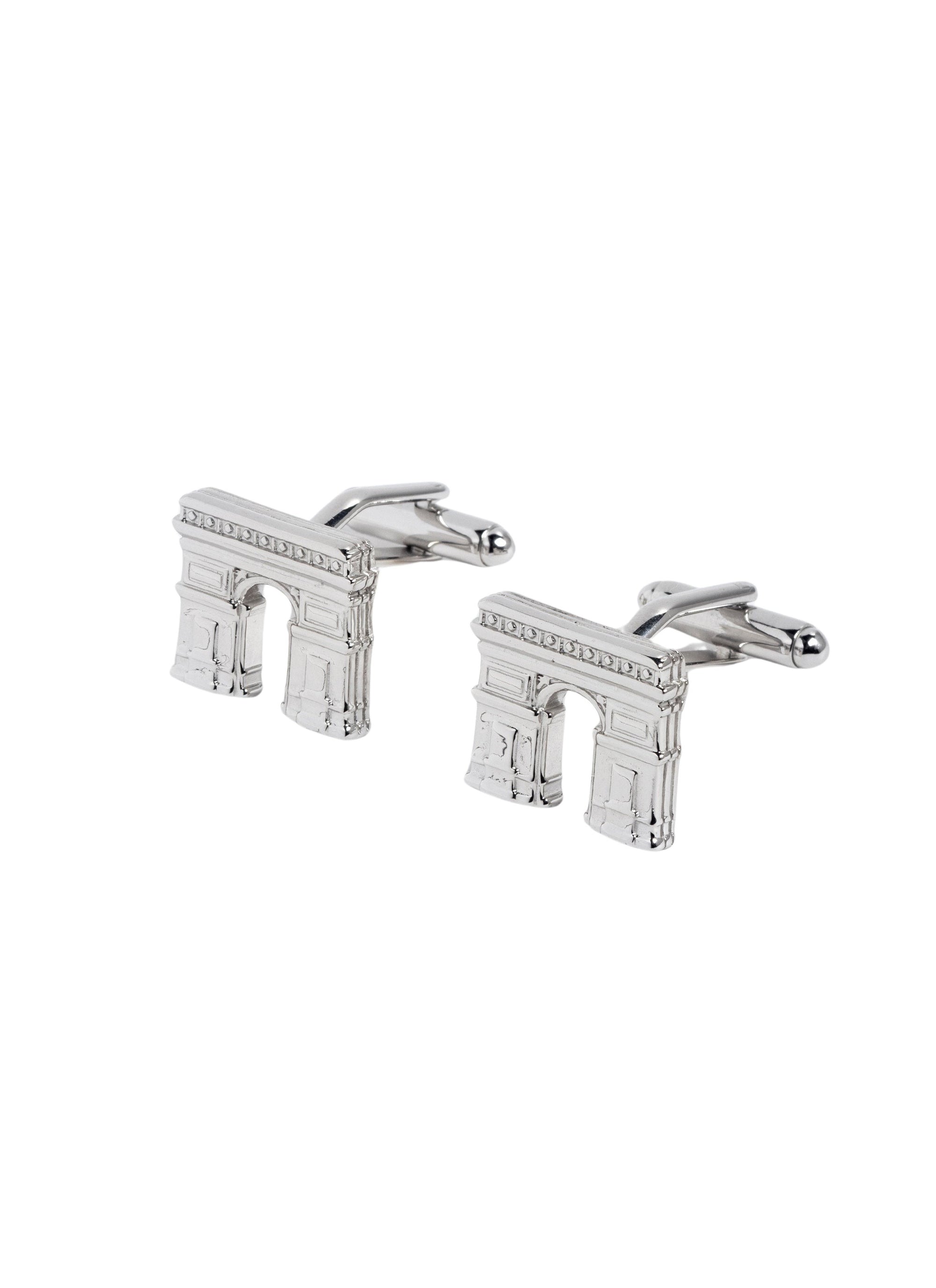 Argent Bouton Manchettes - Argent