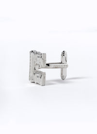 Argent Bouton Manchettes - Argent