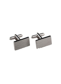 Boutons de manchettes rectangulaires - Argent