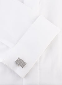 Boutons de manchettes rectangulaires - Argent