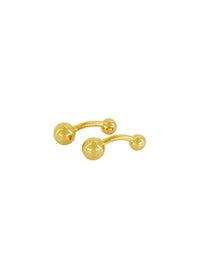 Brass cufflinks - Gold