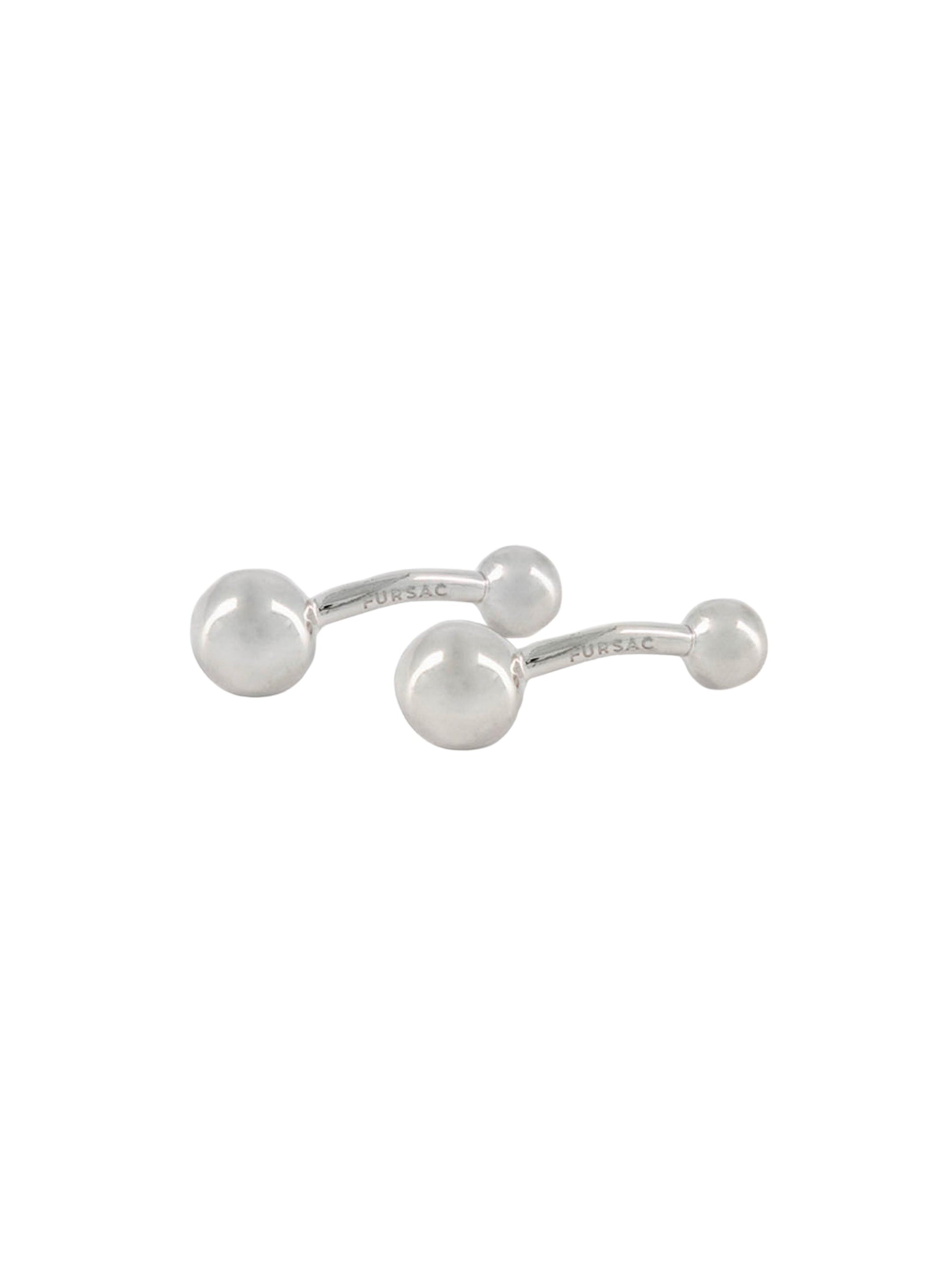 Argent Bouton Manchettes - Argent