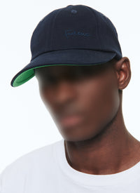 Cotton twill cap - Navy blue