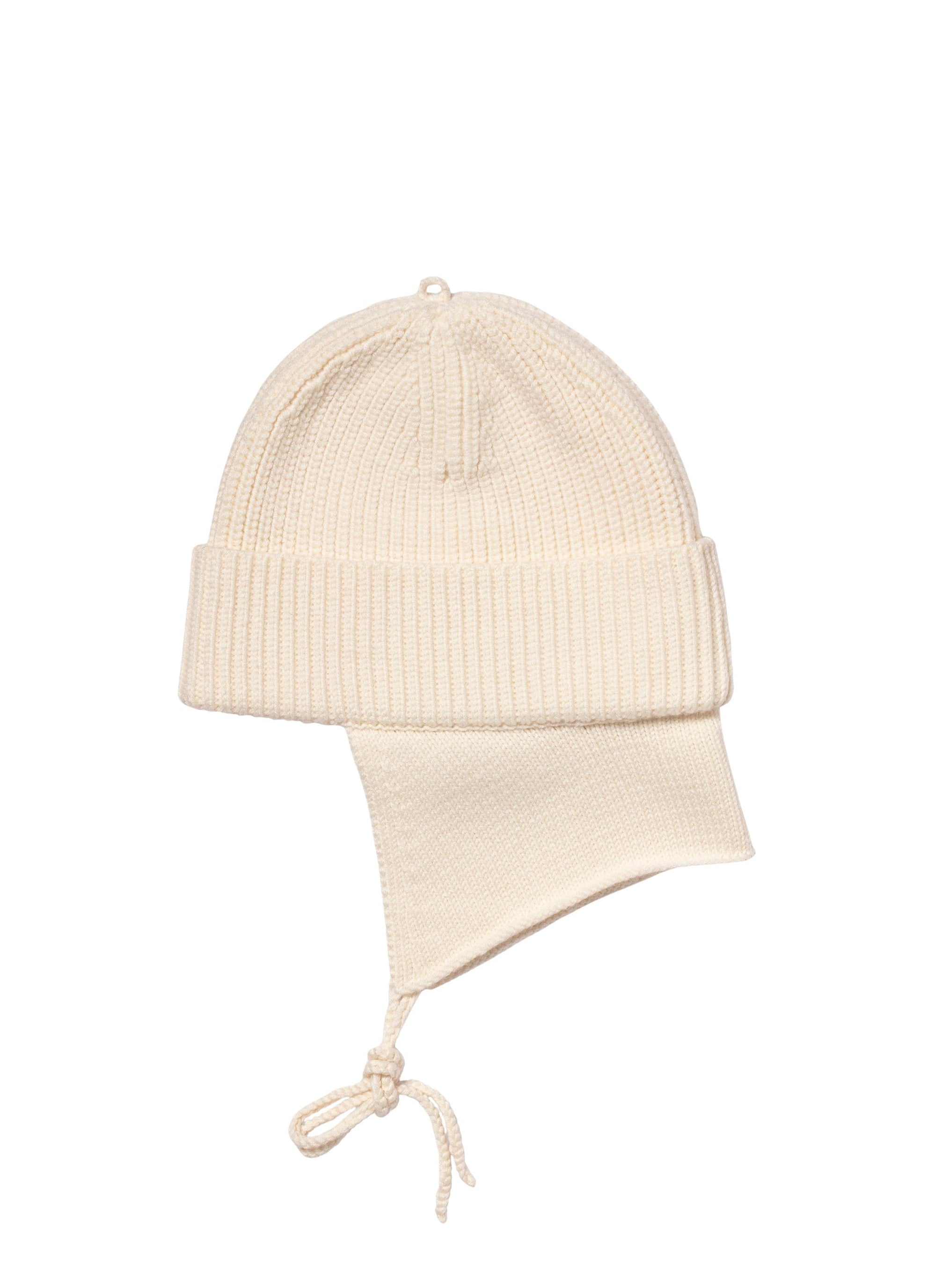 Balaclava chapka en laine - Écru