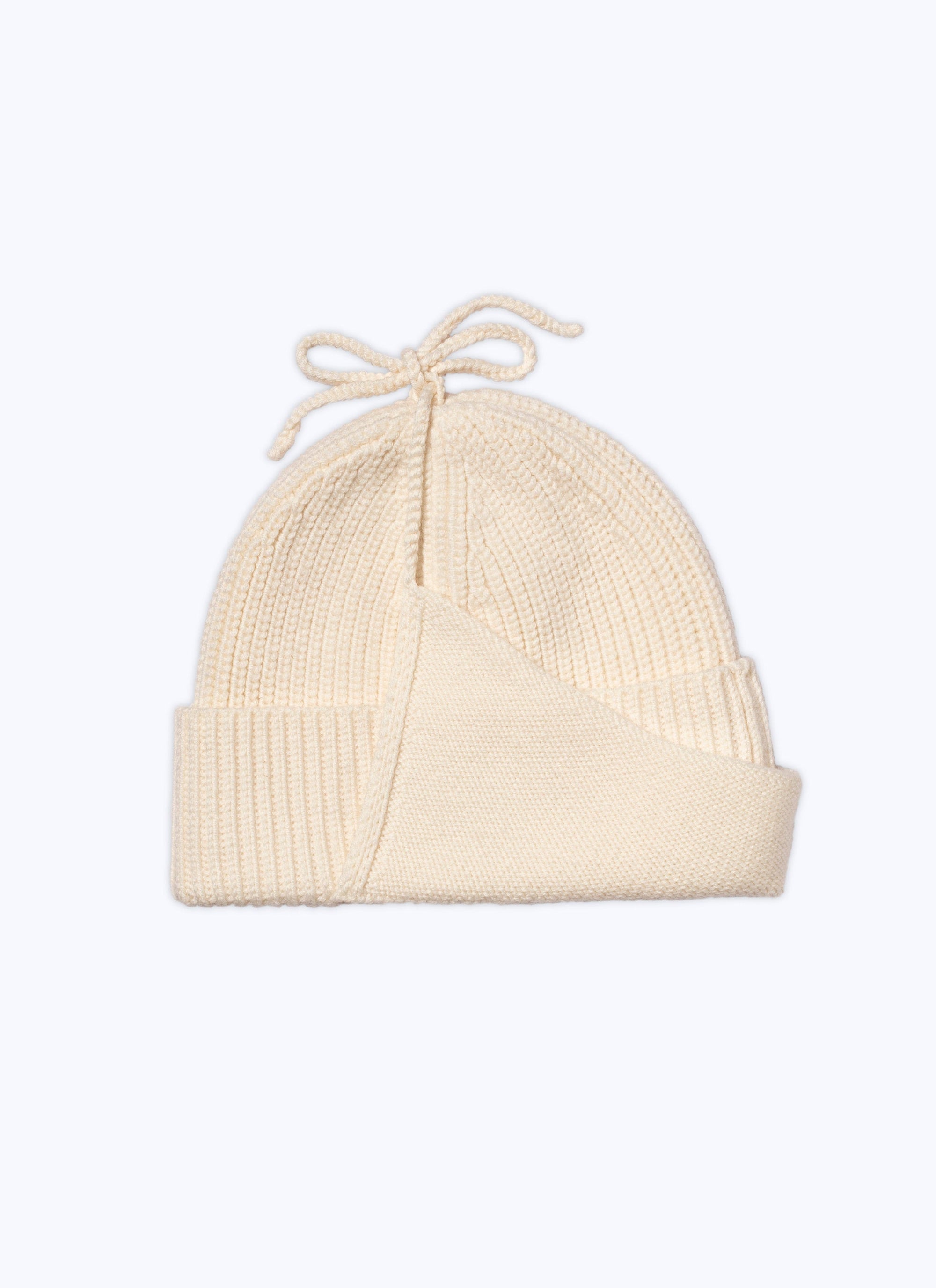 Balaclava chapka en laine - Écru