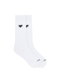 High-top cotton socks - White