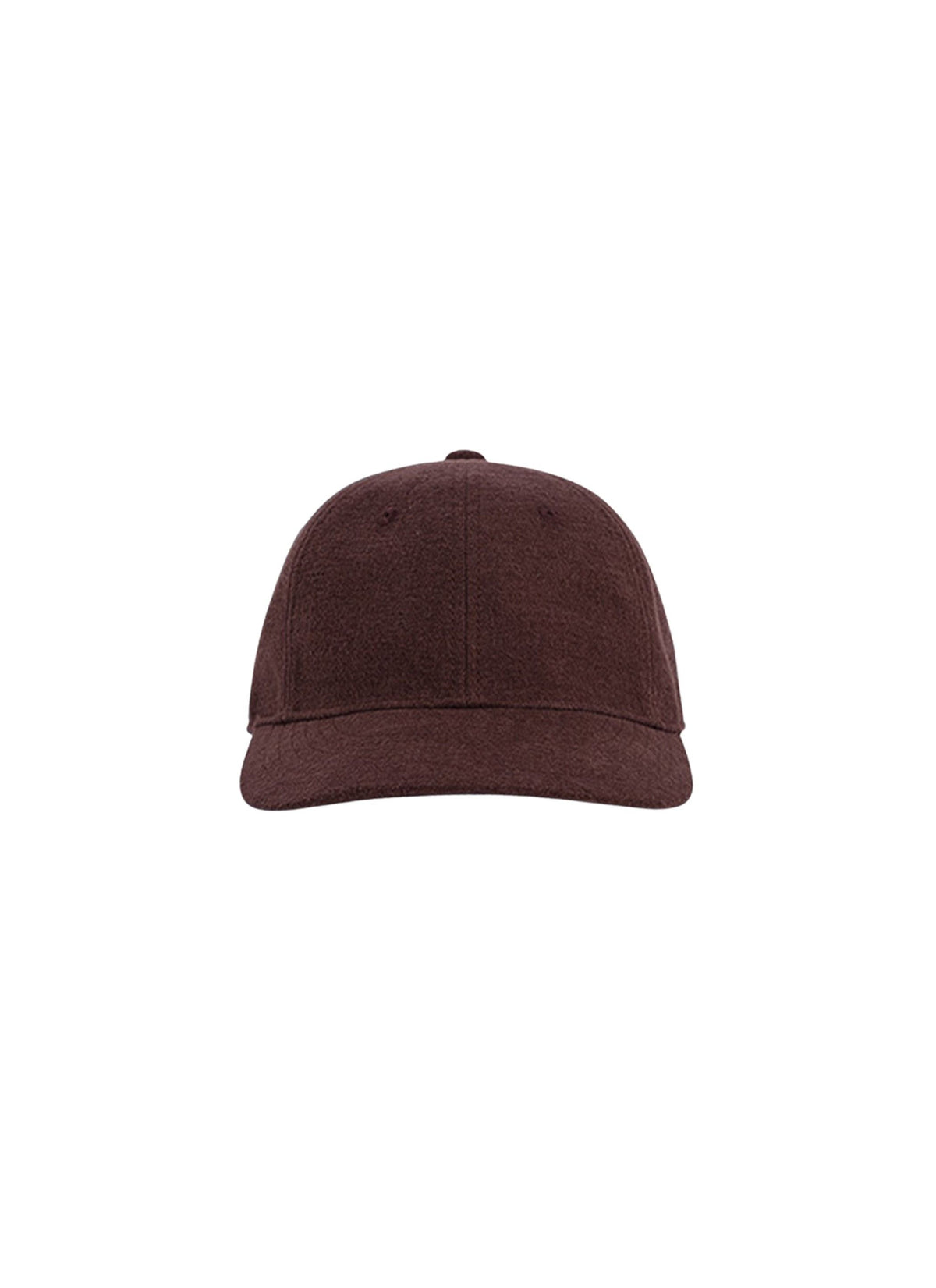 Casquette brodée avec logo en coton - Marron