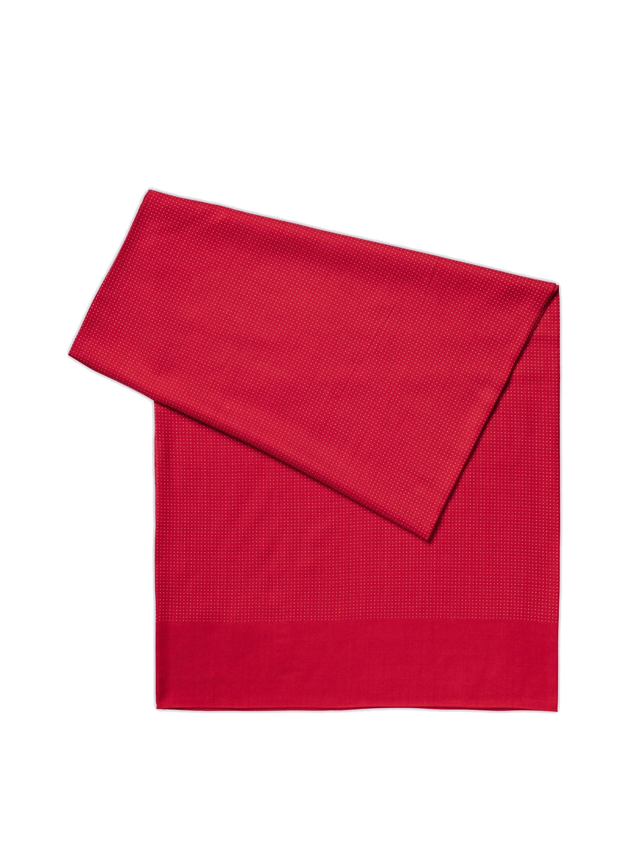 Écharpe en laine à pois - Lie de vin