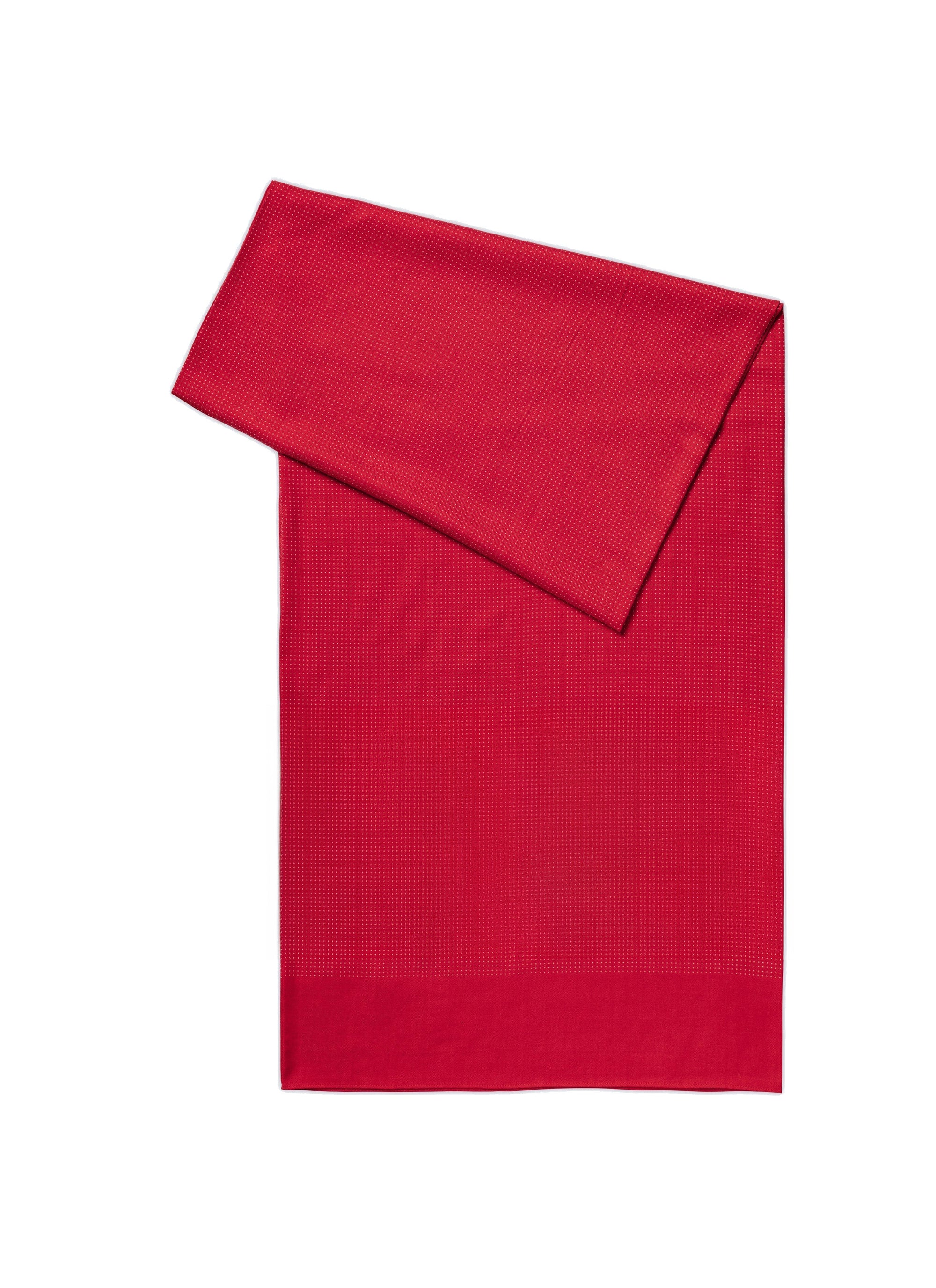 Écharpe en laine à pois - Lie de vin