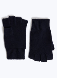 Gants et écharpe en laine - Marine