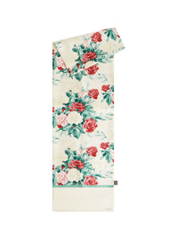 Silk twill scarf with a floral pattern - Light Floral Print