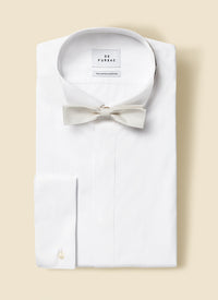 Nœud papillon pré-noué en soie - Écru