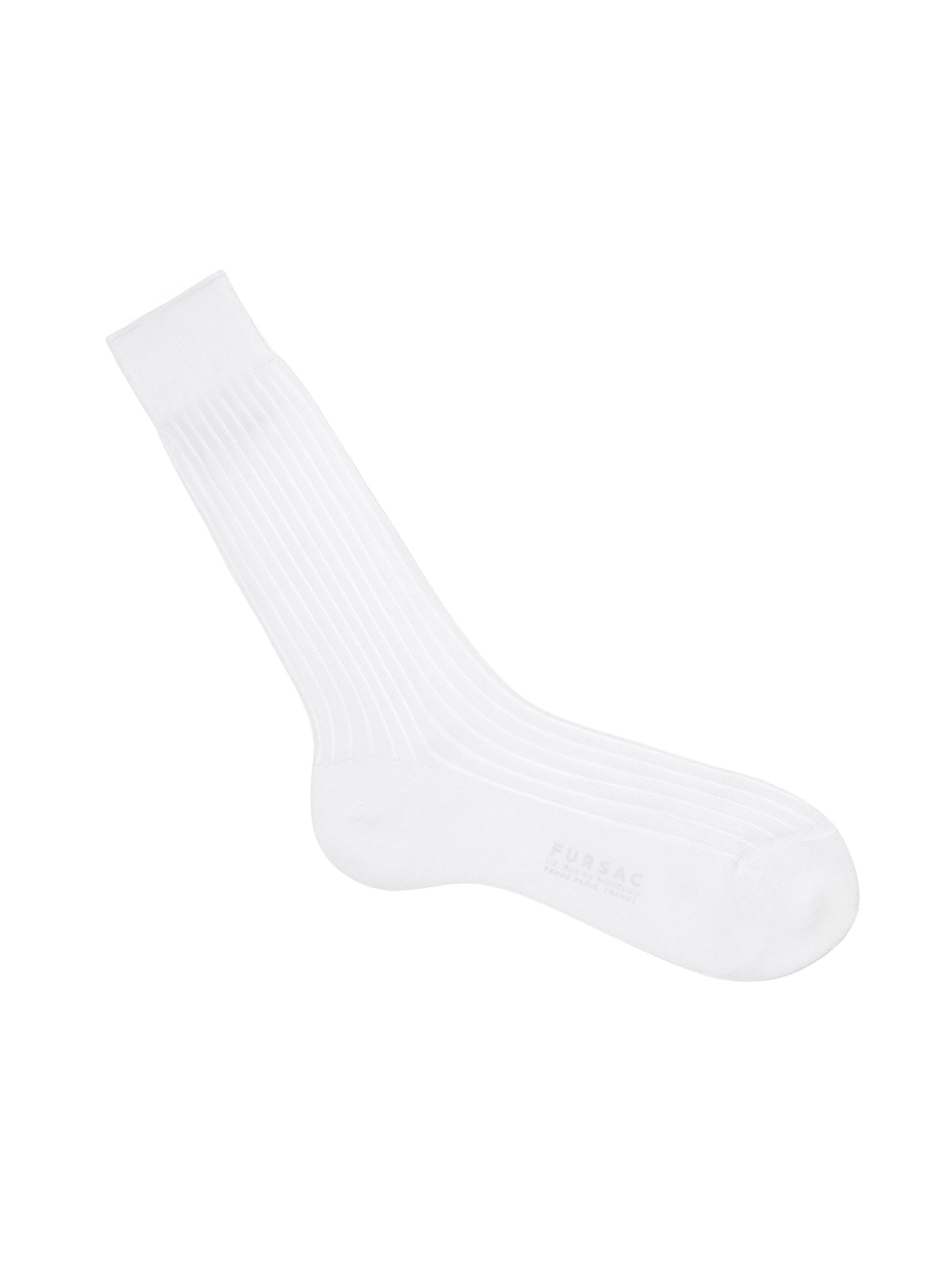 Chaussettes en coton égyptien - Blanc