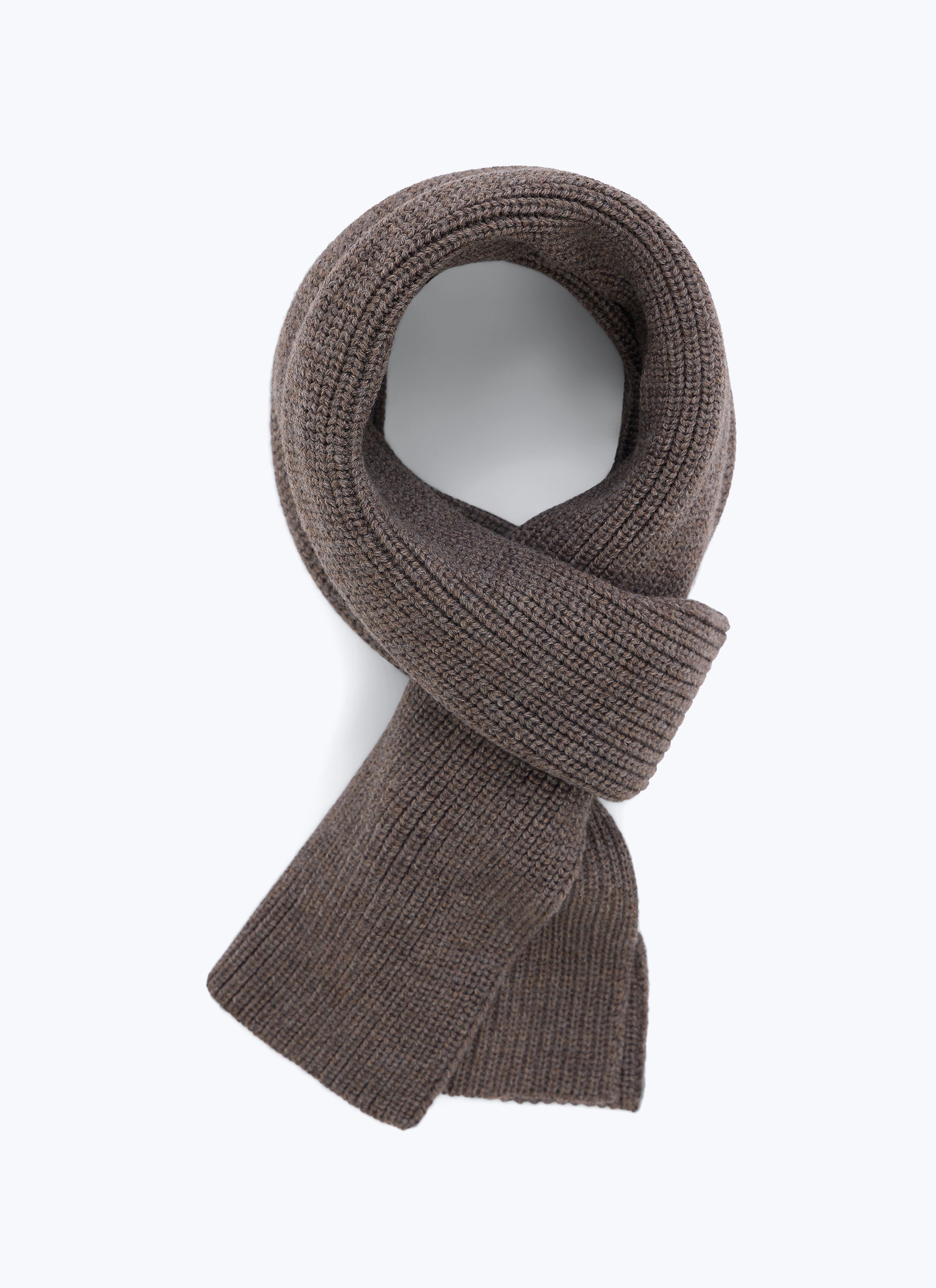 Echarpe en tricot de laine - Taupe