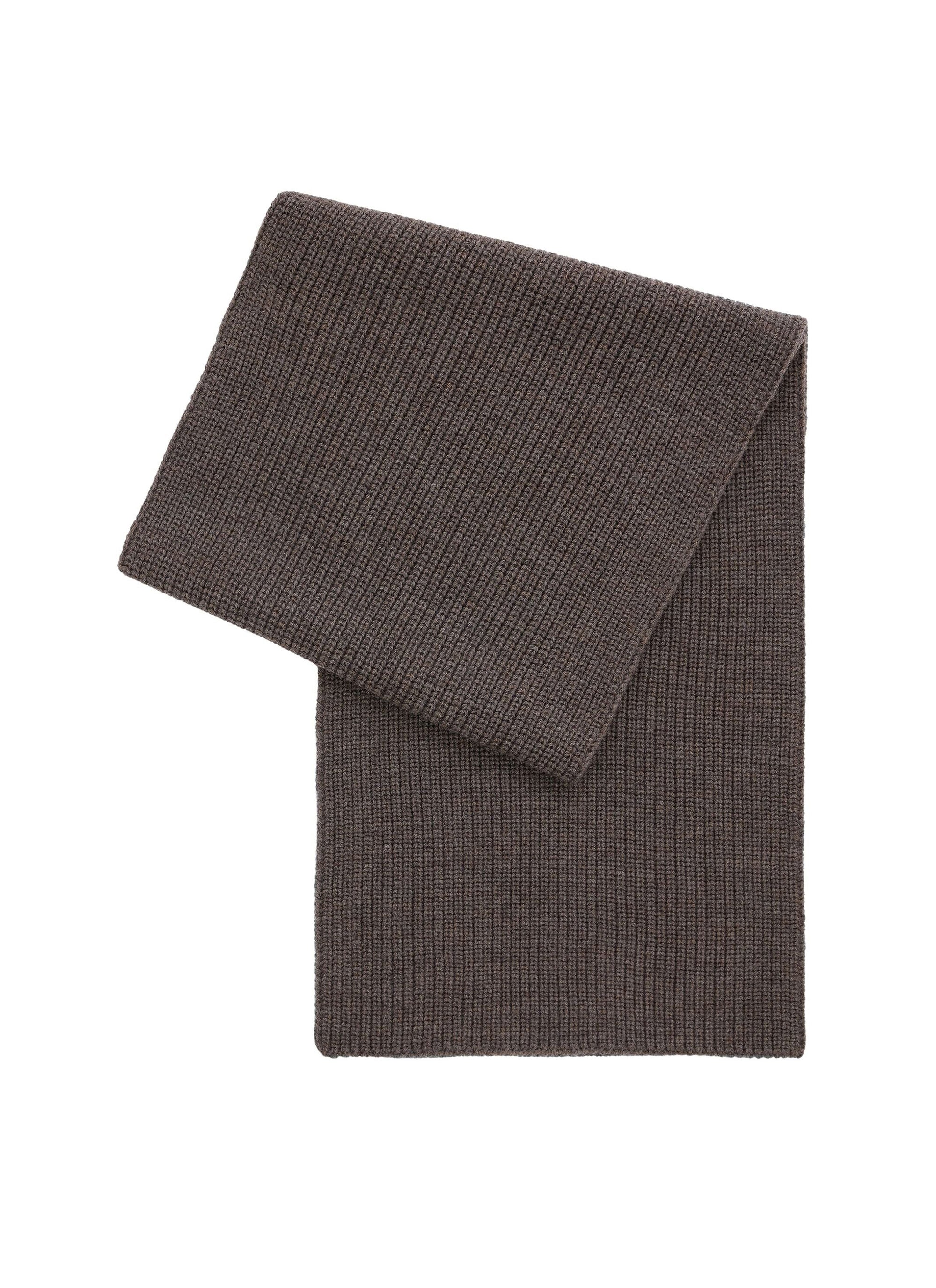 Echarpe en tricot de laine - Taupe