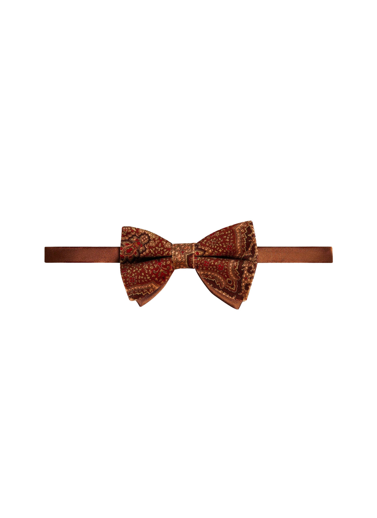Velvet bow tie - Brick