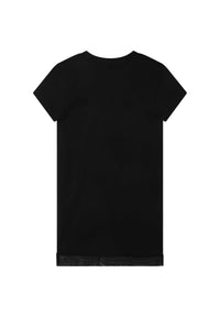 Robe à manches courtes en coton - Black