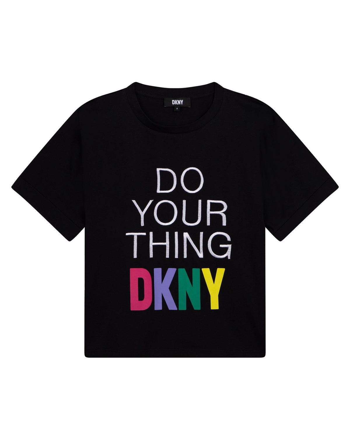 T-shirt ample à illustrations en coton - Black