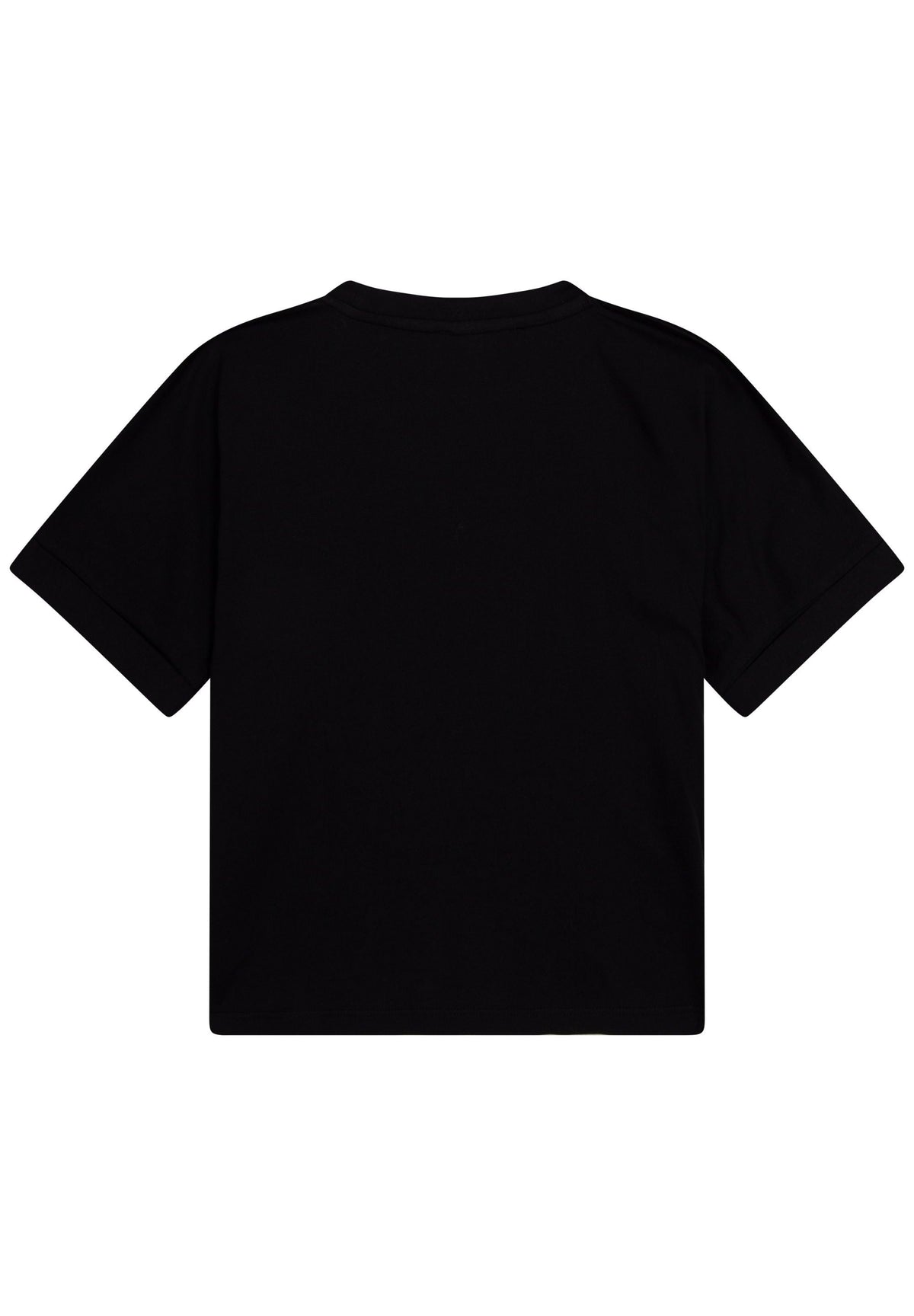 T-shirt ample à illustrations en coton - Black