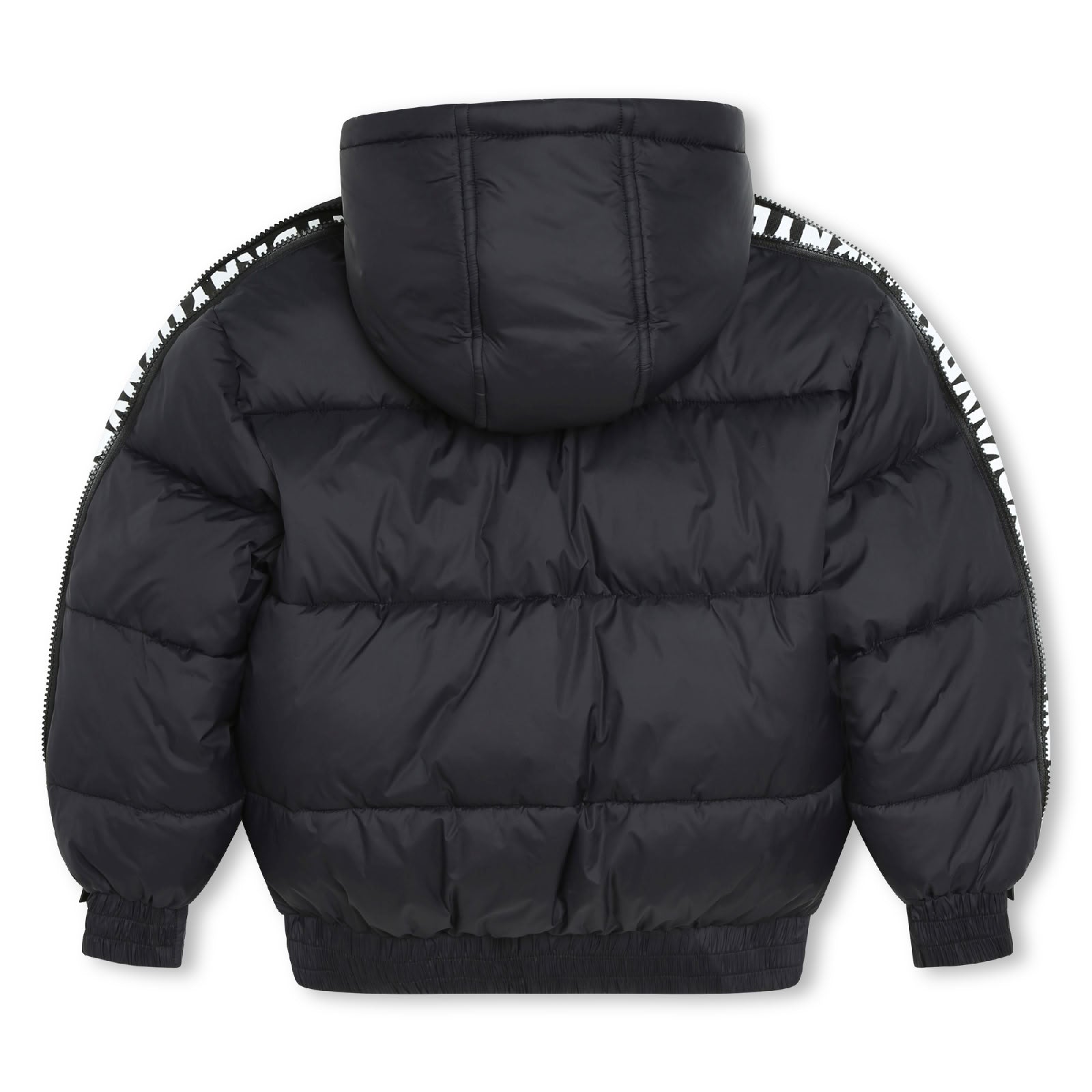 Padded jacket with logo - Black