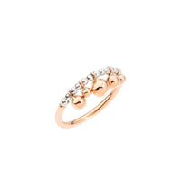 Bague Bollicine en or rose et argent - Rose & Argent