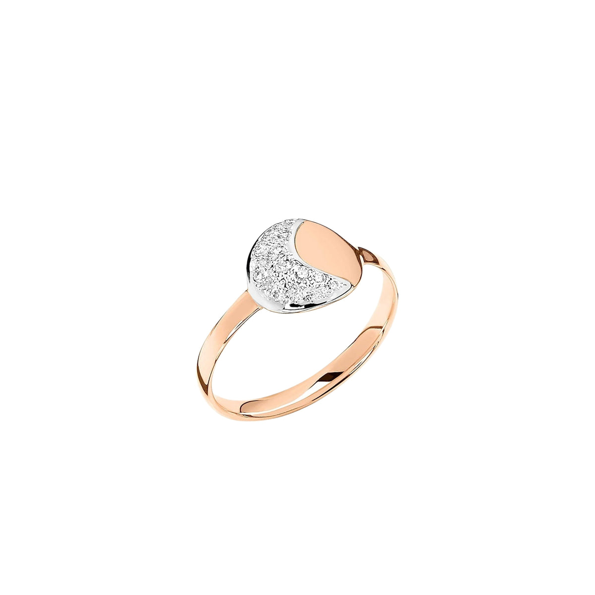 Bague Universe en or rose et diamants blancs - Rose & Blanc