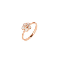 Bague Dodo Nature en or rose et diamant blanc - Rose & Blanc