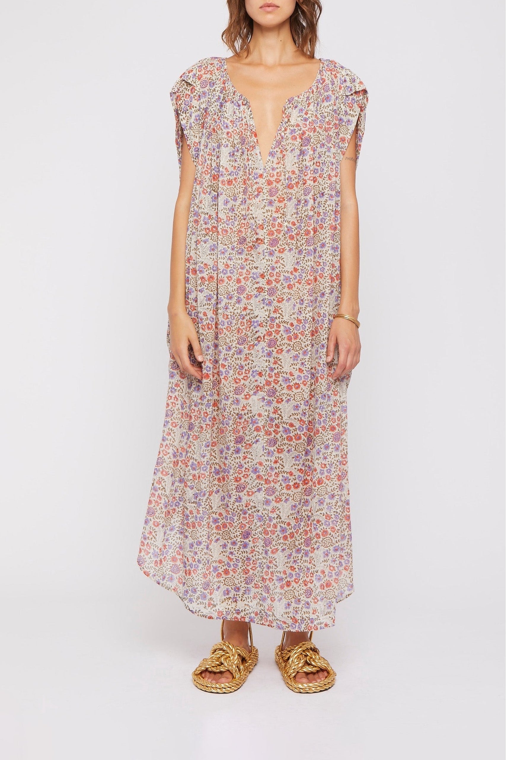 Robe longue Daff fluide - Purple