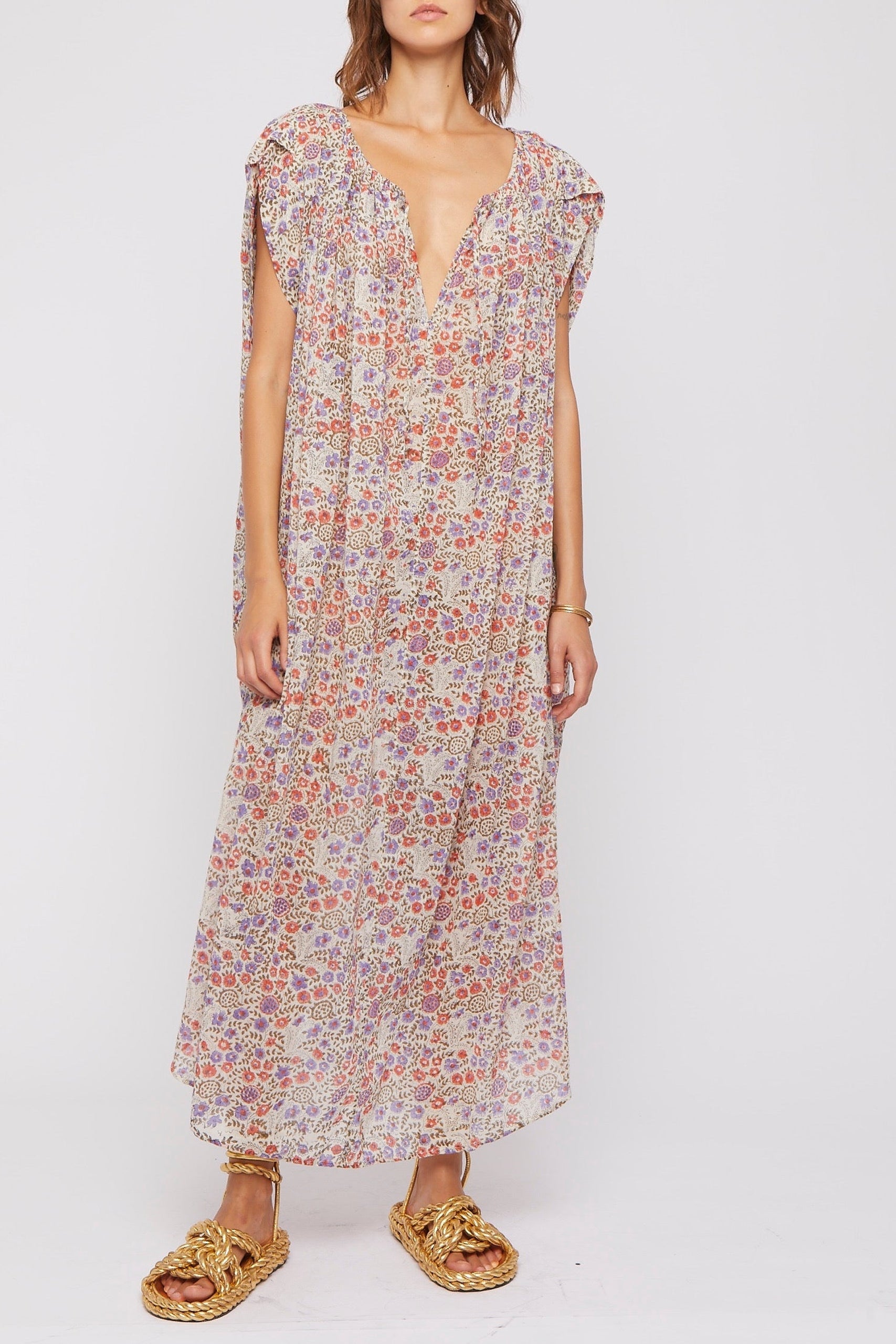 Robe longue Daff fluide - Purple
