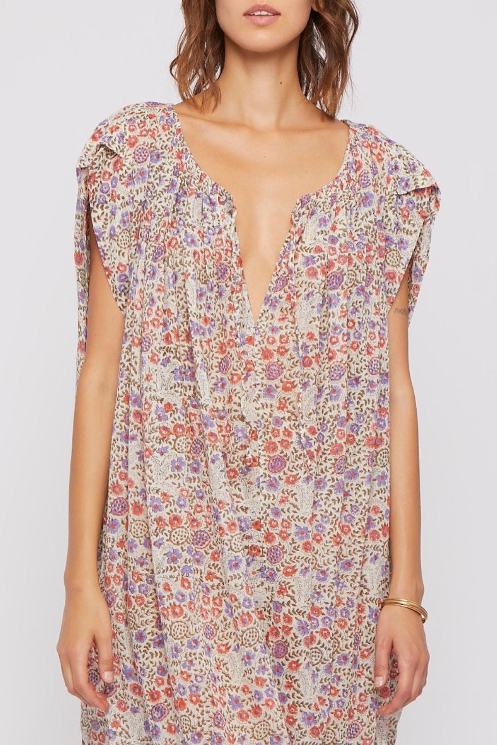 Robe longue Daff fluide - Purple