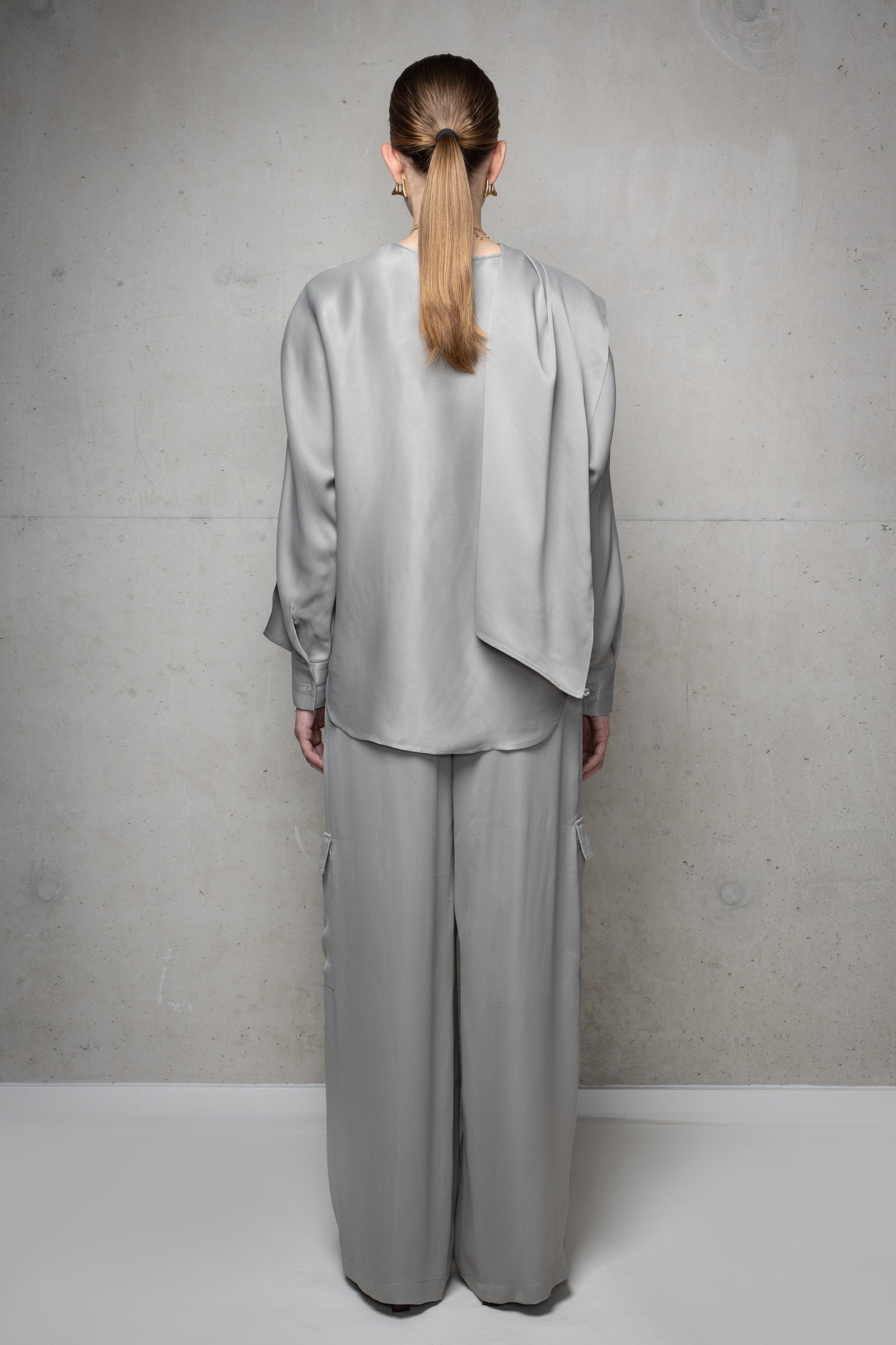 Blouse Dahlia à manches longues - Dove