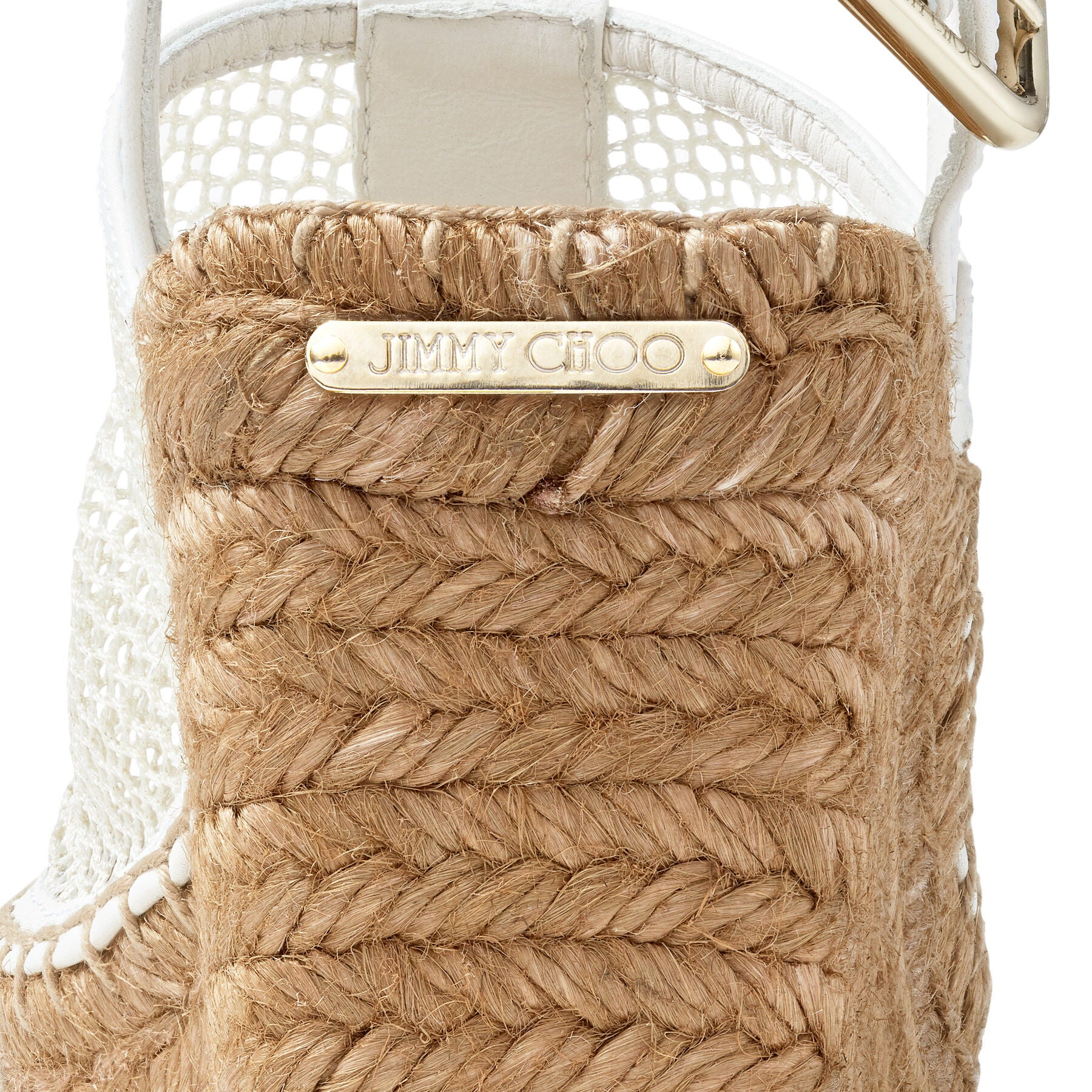 Dakori 90 wedge sandals in leather - Latte