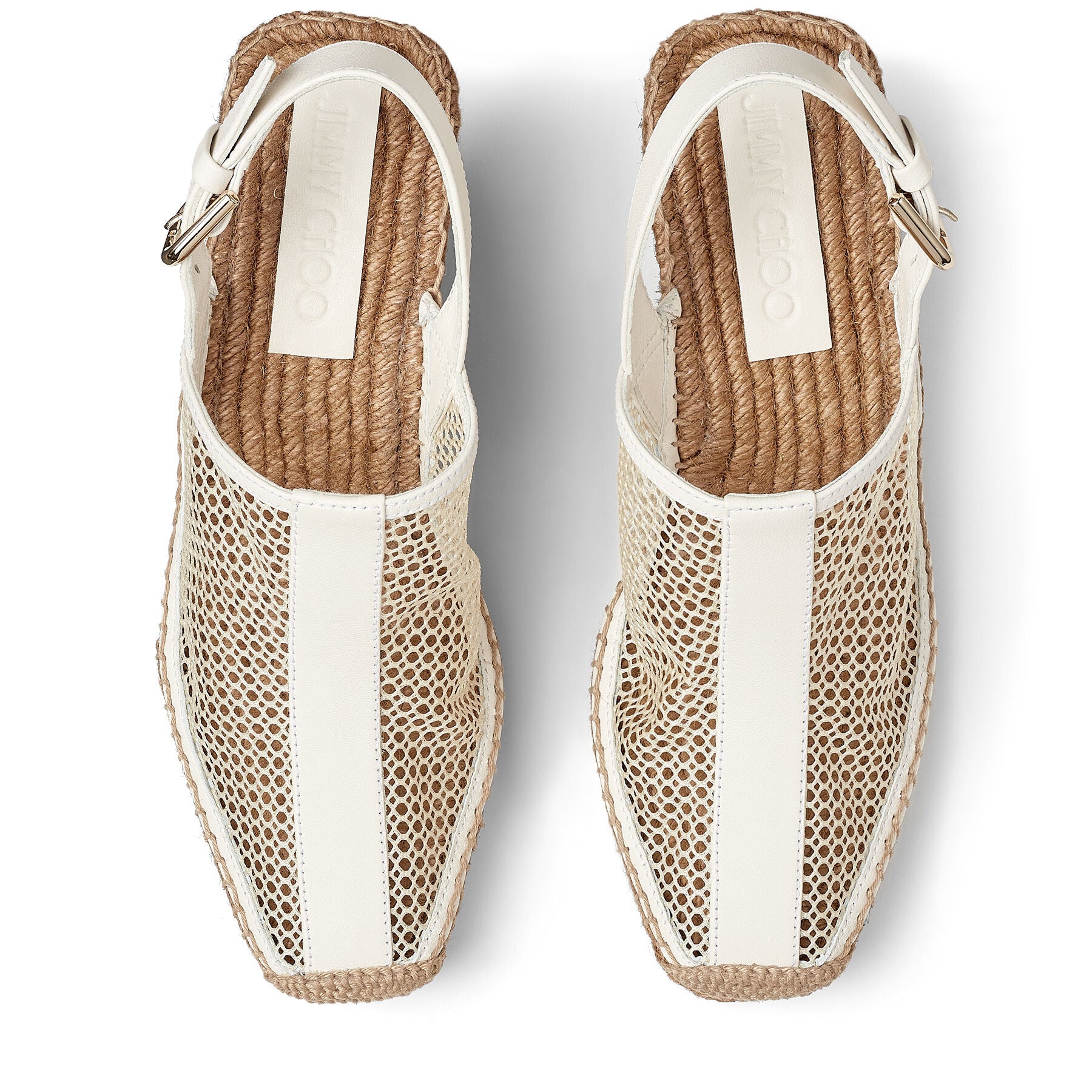 Dakori 90 wedge sandals in leather - Latte