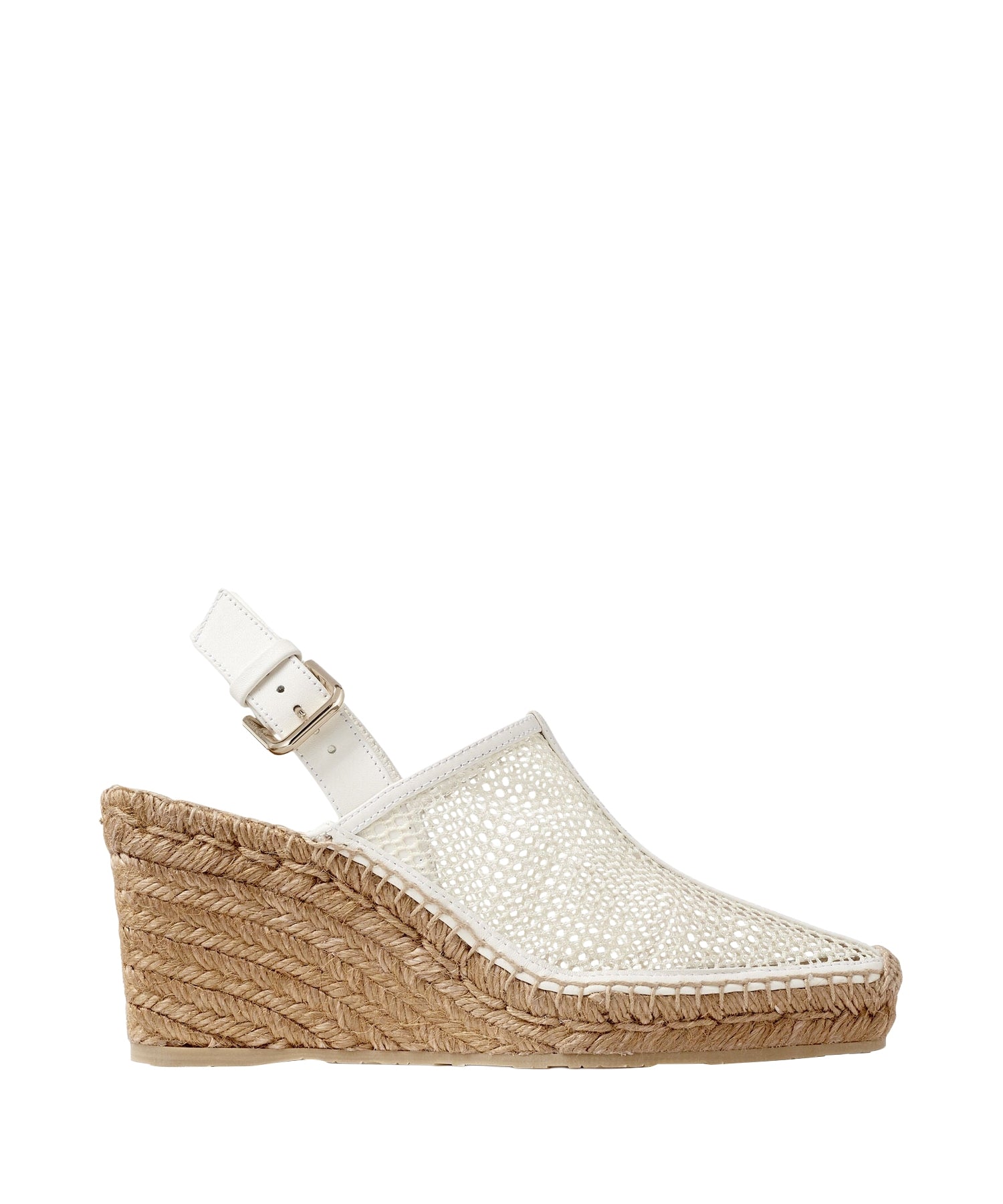 Dakori 90 wedge sandals in leather - Latte