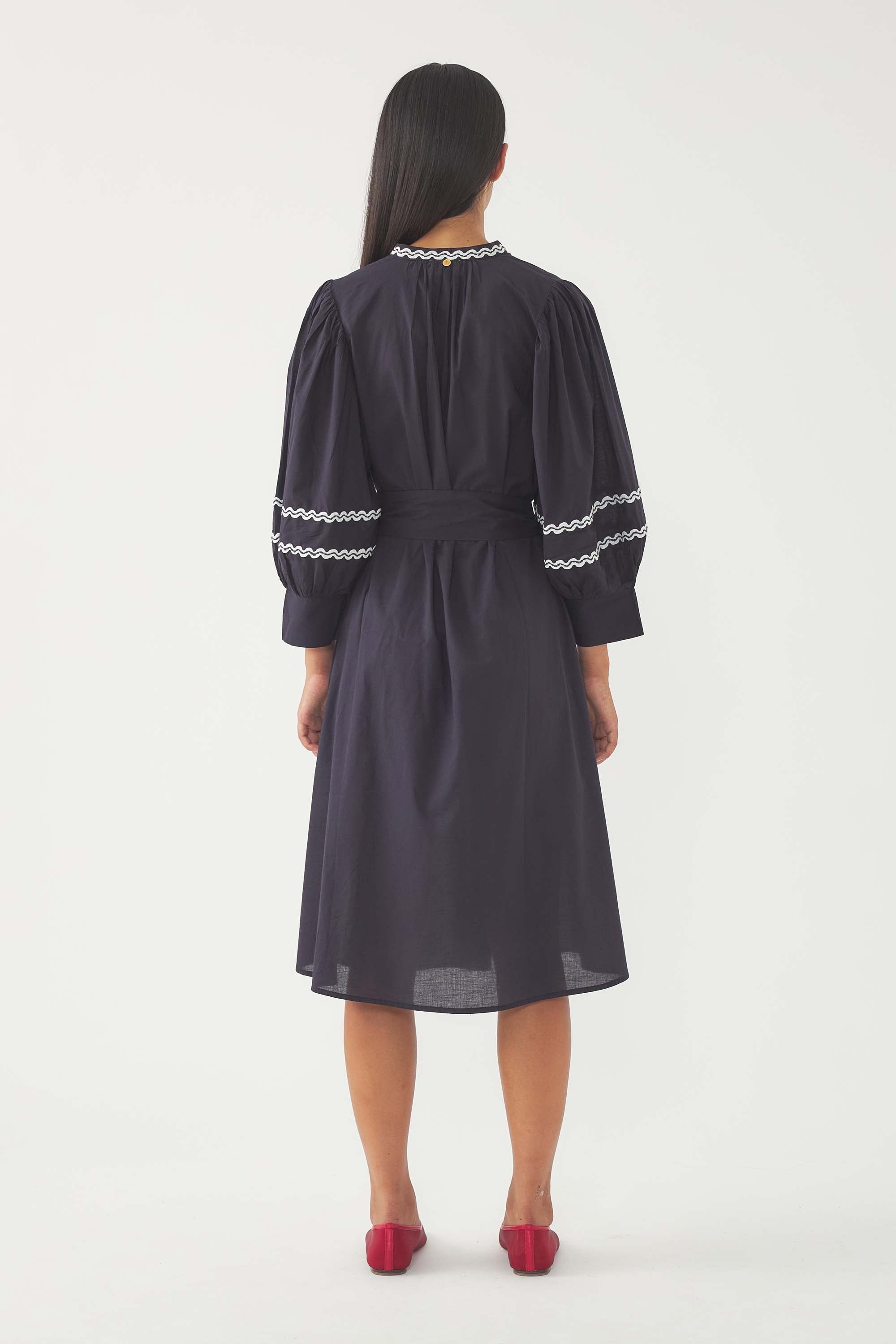 DARK NAVY DALI DRESS