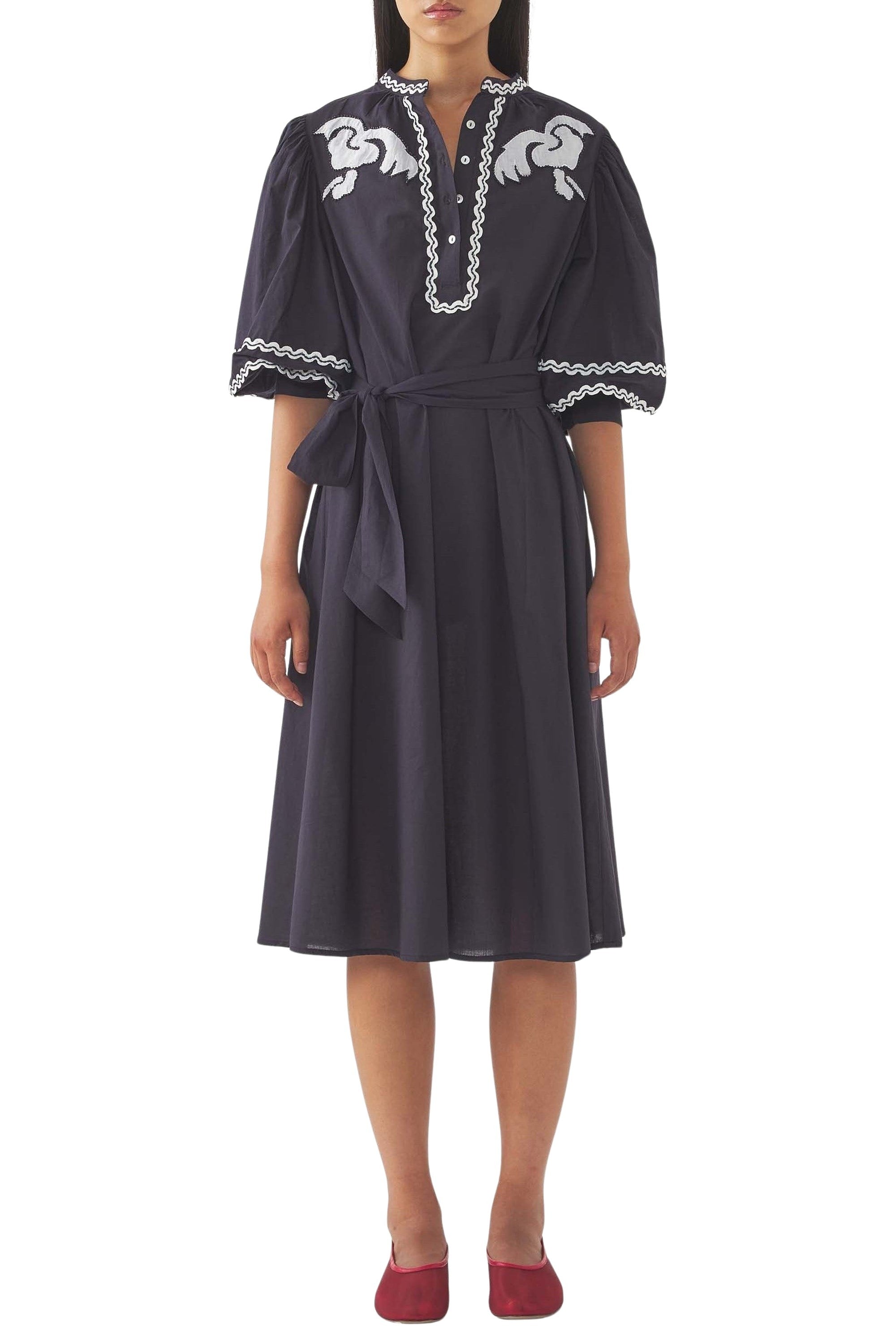 DARK NAVY DALI DRESS