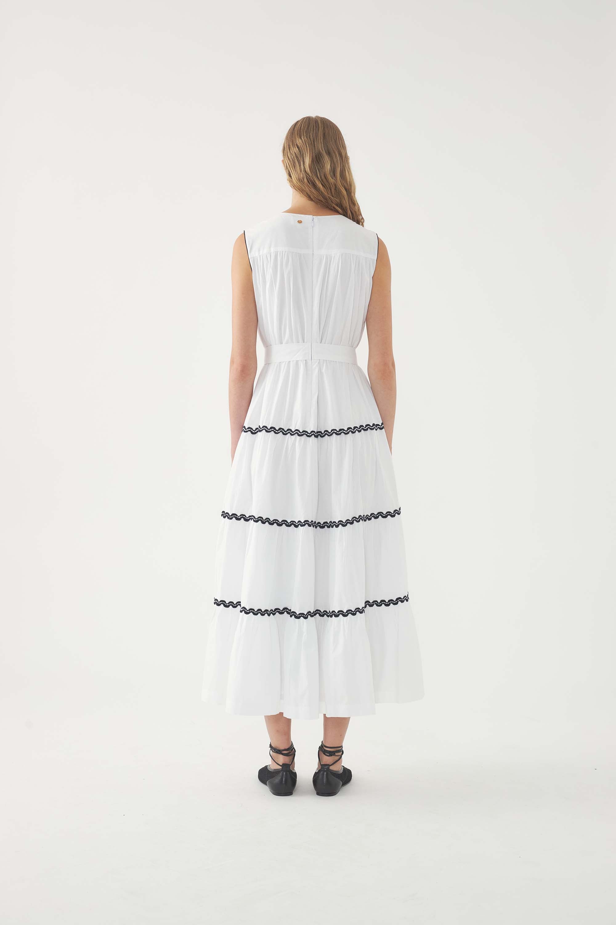WHITE DALI SUN DRESS