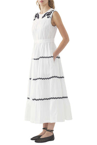 WHITE DALI SUN DRESS