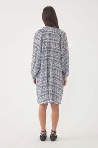 BLUE DALIA DRESS