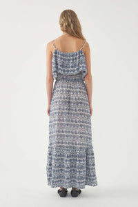 BLUE DALIA LONG DRE