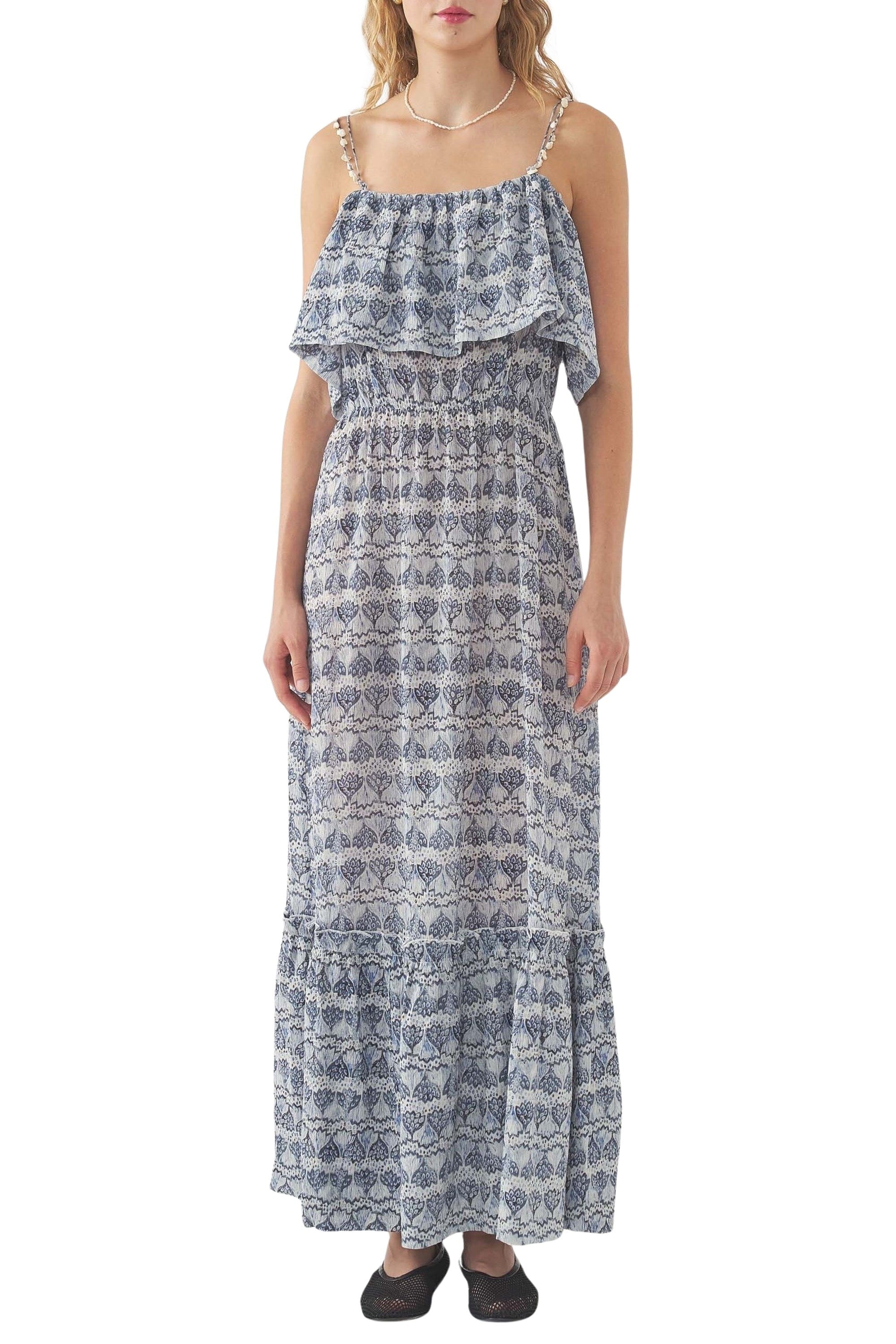 BLUE DALIA LONG DRE