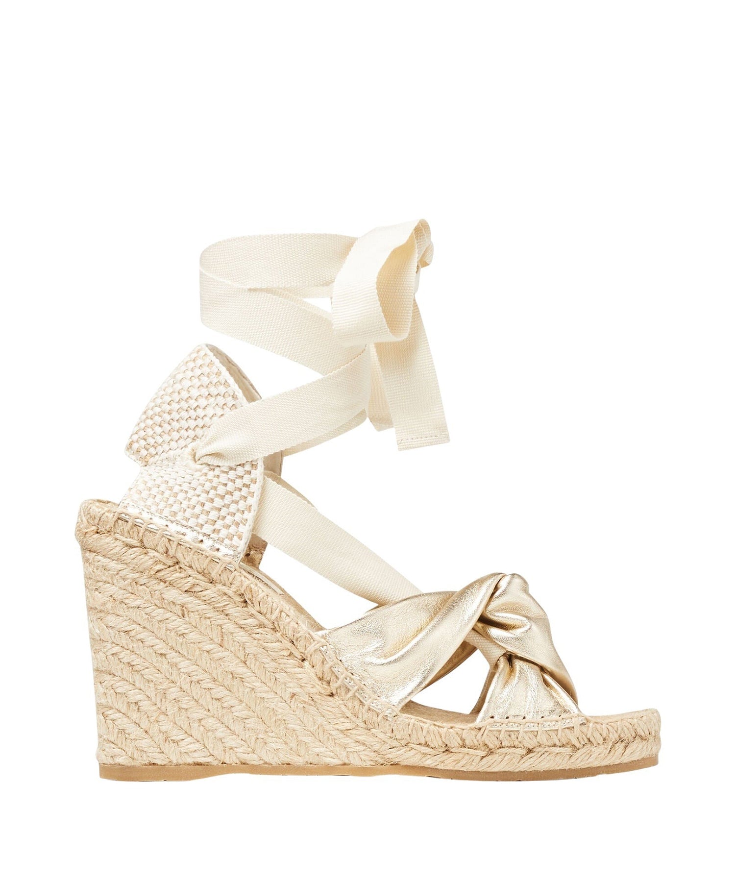 Espadrilles compensées Dalya 110 - Champagne