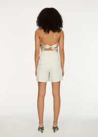 Short Dana en lin - Pistachio
